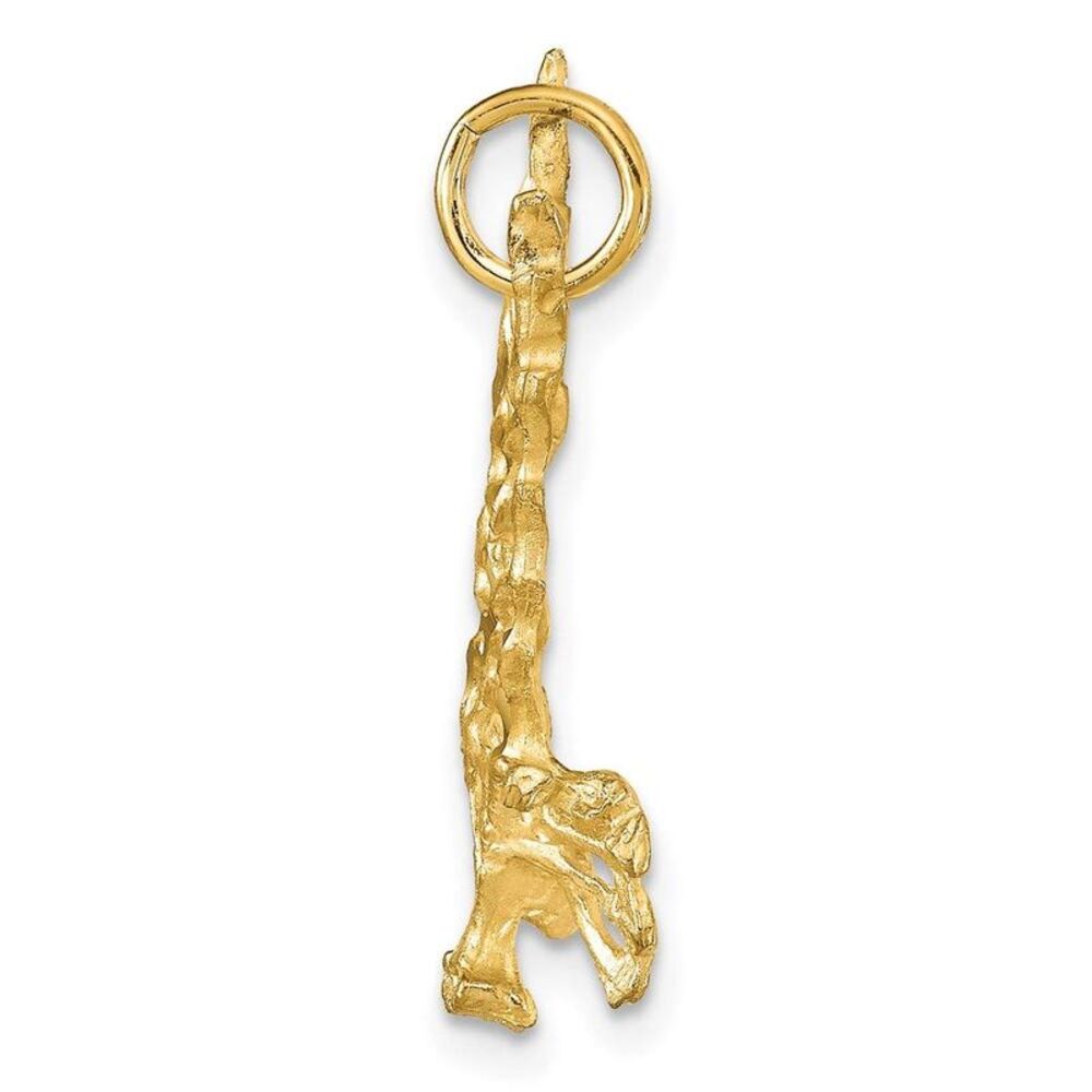 10k Yellow Gold Solid Diamond-Cut Eagle Charm - image 6